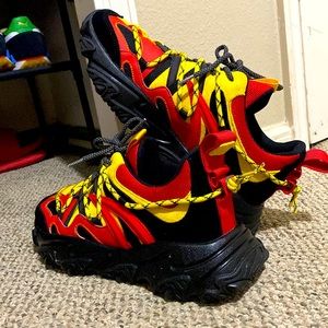 JAVI BLACK RED & YELLOW SHOES
